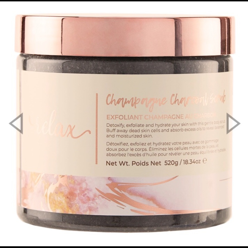 Champagne Charcoal Body Scrub